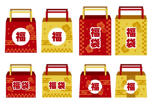 シンプルな福袋の素材