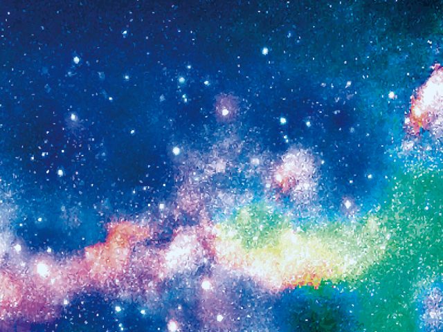 天の川七夕星空イラスト