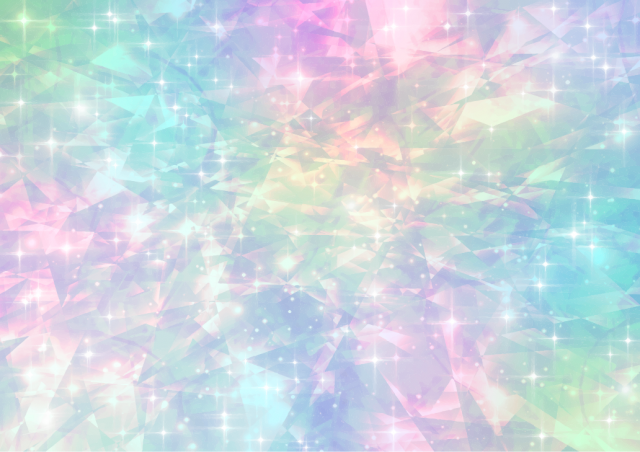 オーロラカラーのキラキラ背景
