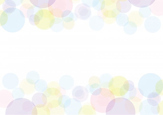 淡い水玉模様の水彩素材