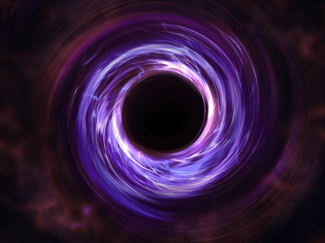 ブラックホール　ダーク背景