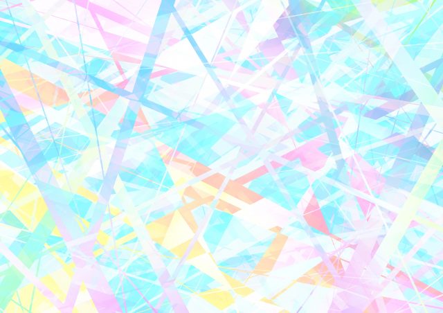 幾何学模様のカラフルな背景（パステル色）
