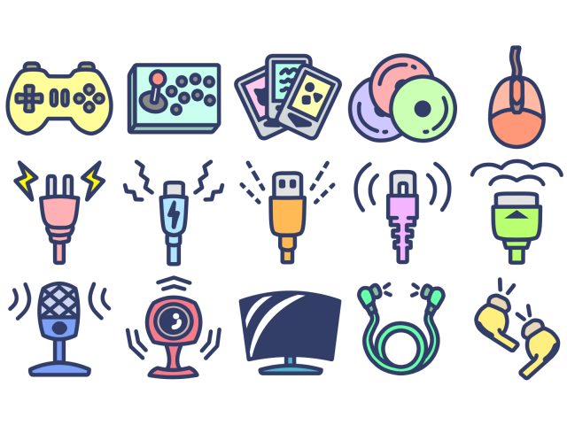 カシオ イラストAC コラボ企画「第1回 イラストコンテスト」 受賞作品 ゲーム周辺機器と配信機材　カラフル